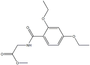 methyl 2-(2,4-diethoxybenzamido)acetate Struktur