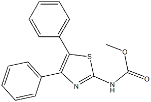 methyl (4,5-diphenylthiazol-2-yl)carbamate Struktur