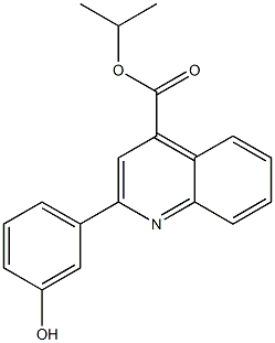 isopropyl 2-(3-hydroxyphenyl)quinoline-4-carboxylate Struktur