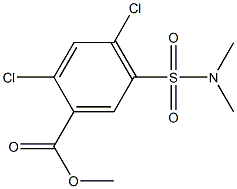 methyl 2,4-dichloro-5-(N,N-dimethylsulfamoyl)benzoate Struktur