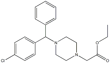 Cetirizine EP Impurity B Ethyl Ester Struktur