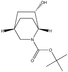 (1R,4S,6S)-tert-butyl 6-hydroxy-2-azabicyclo[2.2.2]octane-2-carboxylate Struktur