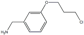 (3-(3-chloropropoxy)phenyl)methanamine Struktur