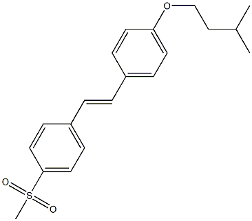 (E)-1-(isopentyloxy)-4-(4-(methylsulfonyl)styryl)benzene