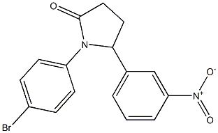 1-(4-bromophenyl)-5-(3-nitrophenyl)pyrrolidin-2-one Struktur