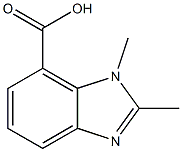 1,2-dimethyl-1H-benzo[d]imidazole-7-carboxylic acid Struktur