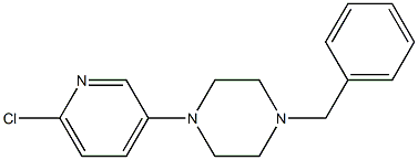 1-benzyl-4-(6-chloropyridin-3-yl)piperazine Struktur