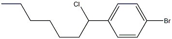 1-bromo-4-(1-chloroheptyl)benzene Struktur