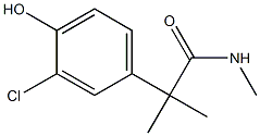 2-(3-chloro-4-hydroxyphenyl)-N,2-dimethylpropanamide Struktur