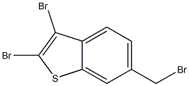 2,3-dibromo-6-(bromomethyl)benzo[b]thiophene Struktur