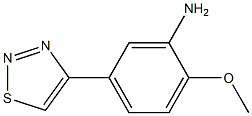 2-methoxy-5-(1,2,3-thiadiazol-4-yl)aniline Struktur