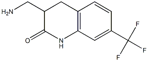 3-(aminomethyl)-7-(trifluoromethyl)-3,4-dihydroquinolin-2(1H)-one Struktur