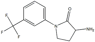 3-amino-1-(3-(trifluoromethyl)phenyl)pyrrolidin-2-one Struktur