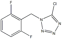 5-chloro-1-(2,6-difluorobenzyl)-1H-tetrazole Struktur