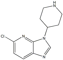 5-chloro-3-(piperidin-4-yl)-3H-imidazo[4,5-b]pyridine Struktur