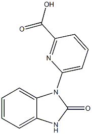 6-(2-oxo-2,3-dihydro-1H-benzo[d]imidazol-1-yl)picolinic acid Struktur