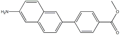 methyl 4-(6-aminonaphthalen-2-yl)benzoate Struktur