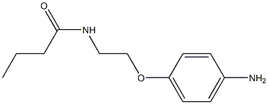 N-(2-(4-aminophenoxy)ethyl)butyramide Struktur