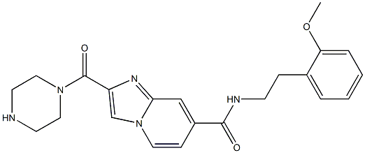 N-(2-methoxyphenethyl)-2-(piperazine-1-carbonyl)imidazo[1,2-a]pyridine-7-carboxamide