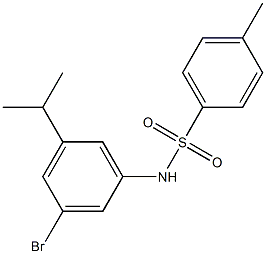 N-(3-bromo-5-isopropylphenyl)-4-methylbenzenesulfonamide Struktur