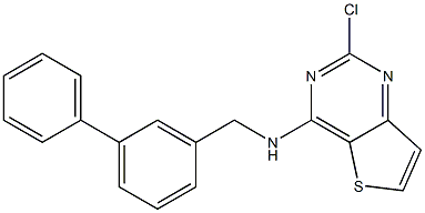 N-(biphenyl-3-ylmethyl)-2-chlorothieno[3,2-d]pyrimidin-4-amine Struktur