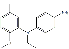 N1-ethyl-N1-(5-fluoro-2-methoxyphenyl)benzene-1,4-diamine Struktur