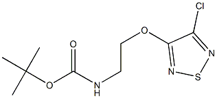 tert-butyl 2-(4-chloro-1,2,5-thiadiazol-3-yloxy)ethylcarbamate Struktur