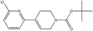 tert-butyl 4-(6-chloropyridin-2-yl)-5,6-dihydropyridine-1(2H)-carboxylate Struktur