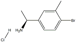 (1S)-1-(4-BROMO-3-METHYLPHENYL)ETHYLAMINE HYDROCHLORIDE Struktur