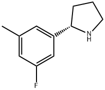 (2S)-2-(5-FLUORO-3-METHYLPHENYL)PYRROLIDINE Struktur