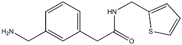 2-(3-(aminomethyl)phenyl)-N-(thiophen-2-ylmethyl)acetamide Struktur