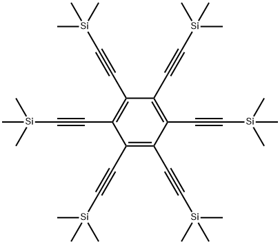 hexakis-[(trimethylsilyl)ethynyl]benzene Struktur