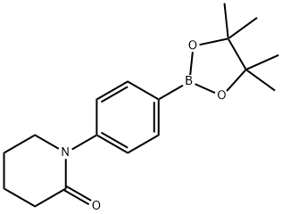 1-(4-(4,4,5,5-Tetramethyl-1,3,2-dioxaborolan-2-yl)phenyl)piperidin-2-one Struktur