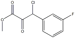 Methyl 3-chloro-3-(3-fluorophenyl)-2-oxopropanoate Struktur