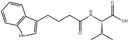 2-(4-(1H-indol-3-yl)butanamido)-3-methylbutanoic acid Struktur