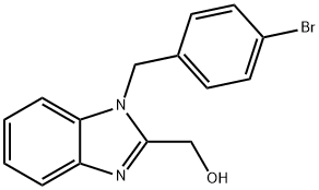 [1-(4-bromobenzyl)-1H-benzimidazol-2-yl]methanol Struktur