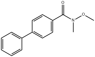 N-METHOXY-N-METHYL-[1,1'-BIPHENYL]-4-CARBOXAMIDE Struktur