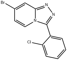 7-Bromo-3-(2-chlorophenyl)-[1,2,4]triazolo[4,3-a]pyridine Struktur