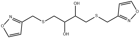 1,4-bis[(3-isoxazolylmethyl)sulfanyl]-2,3-butanediol Struktur