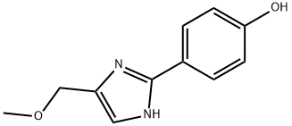 4-[4-(methoxymethyl)-1H-imidazol-2-yl]Phenol Struktur