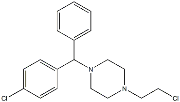 1-(2-chloroethyl)-4-((4-chlorophenyl)(phenyl)methyl)piperazine(WXG02766) Struktur