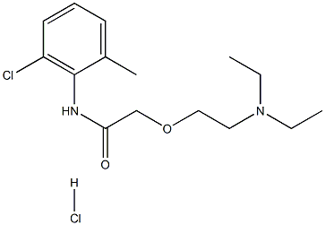 6'-CHLORO-2-(2-DIETHYLAMINOETHOXY)-O-ACETOTOLUIDIDE HCL Struktur