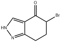 5-bromo-6,7-dihydro-1H-indazol-4(5H)-one Struktur