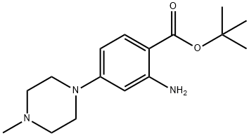 tert-butyl 2-amino-4-(4-methylpiperazin-1-yl)benzoate Struktur