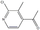 1-(2-Chloro-3-methylpyridin-4-yl)ethanone Struktur