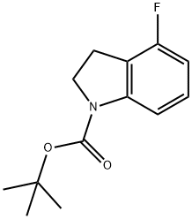 tert-Butyl 4-fluoroindoline-1-carboxylate Struktur