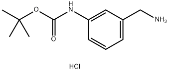 tert-Butyl (3-(aminomethyl)phenyl)carbamate hydrochloride Struktur