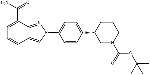 tert-butyl (3S)-3-{4-[7-(aminocarbonyl)-2H-indazol-2-yl]phenyl}piperidine-1-carboxylate