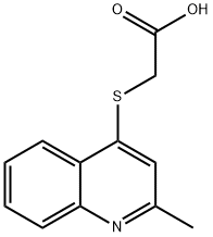 2-((2-methylquinolin-4-yl)thio)acetic acid Struktur