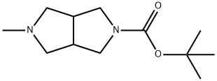 tert-Butyl 5-methylhexahydropyrrolo[3,4-c]pyrrole-2(1H)-carboxylate Struktur